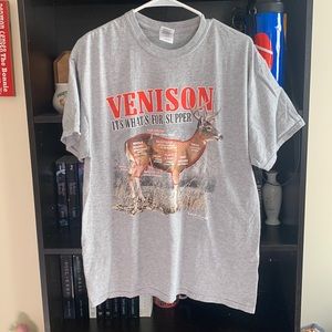 Vintage Venison Butchering Joke Tee